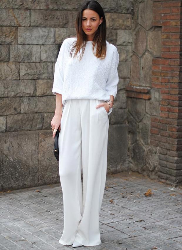 classy all white outfits
