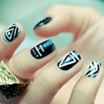 Trendy and Funky Tribal Nail Designs