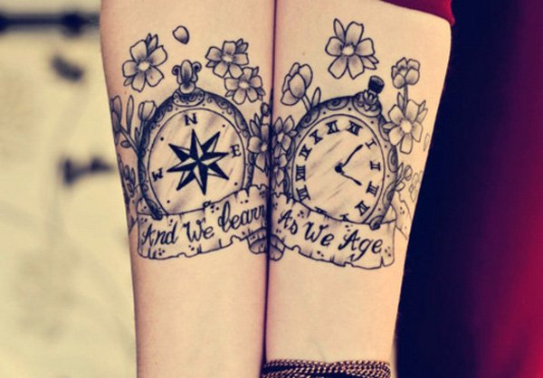 Matching Tattoos For Lovers that will Grow Old Together