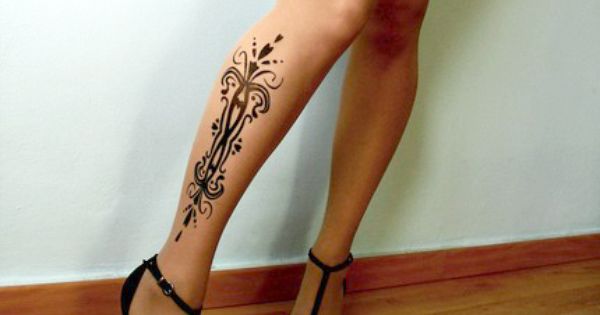Classy And Popular Calf Tattoos Designs